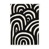 Abstract Arches Photographic Print, Black and Beige Arches Art, Modern Geometric Wall Decor, Minimalist Arcs Home Decor, Neutral Tone Print - Tawshia